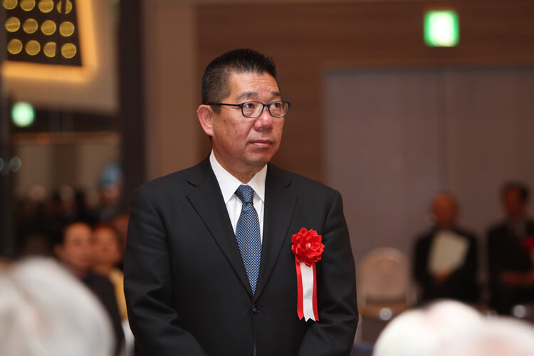 新春後援会大会にて井田ひろやす1
