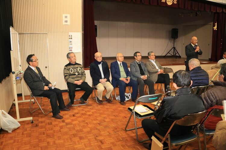 助信での後援会にいらっしゃった皆様