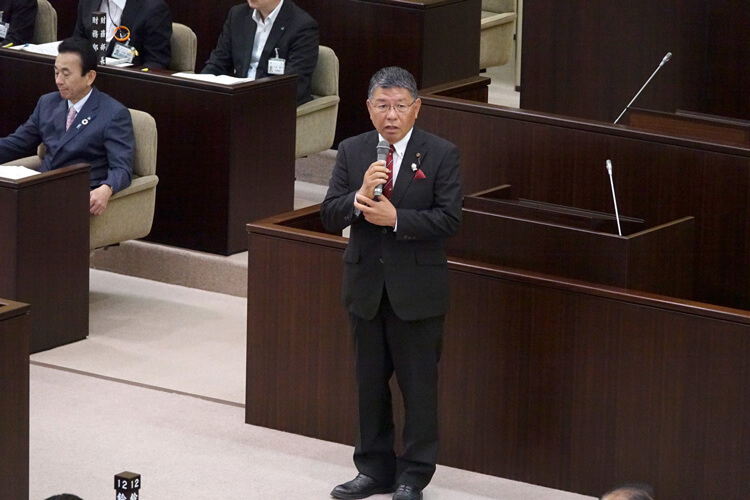 正・副議長選挙にて鳥井さん
