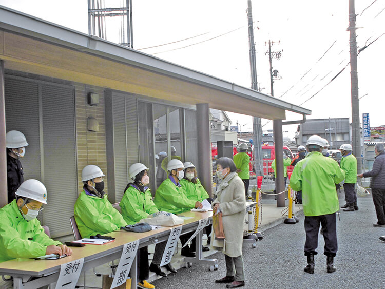 曳馬阿弥陀町の地域防災訓練の様子2