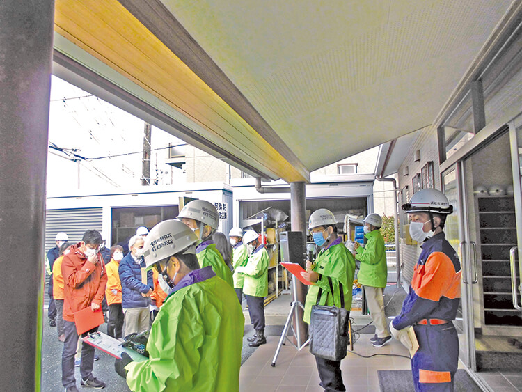 曳馬阿弥陀町の地域防災訓練の様子4